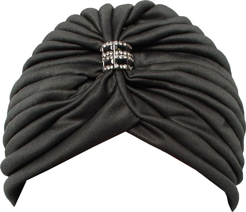 Damen Turban Kopfbedeckung Fashion Anthrazit Produktbild 
