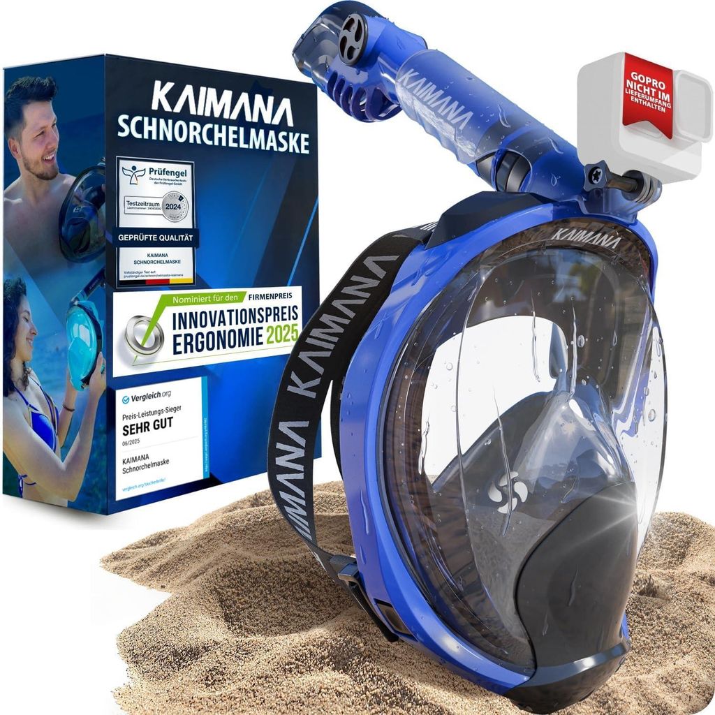 Die Preisgekrönte KAIMANA Schnorchelmaske für Erwachsene Produktbild 
