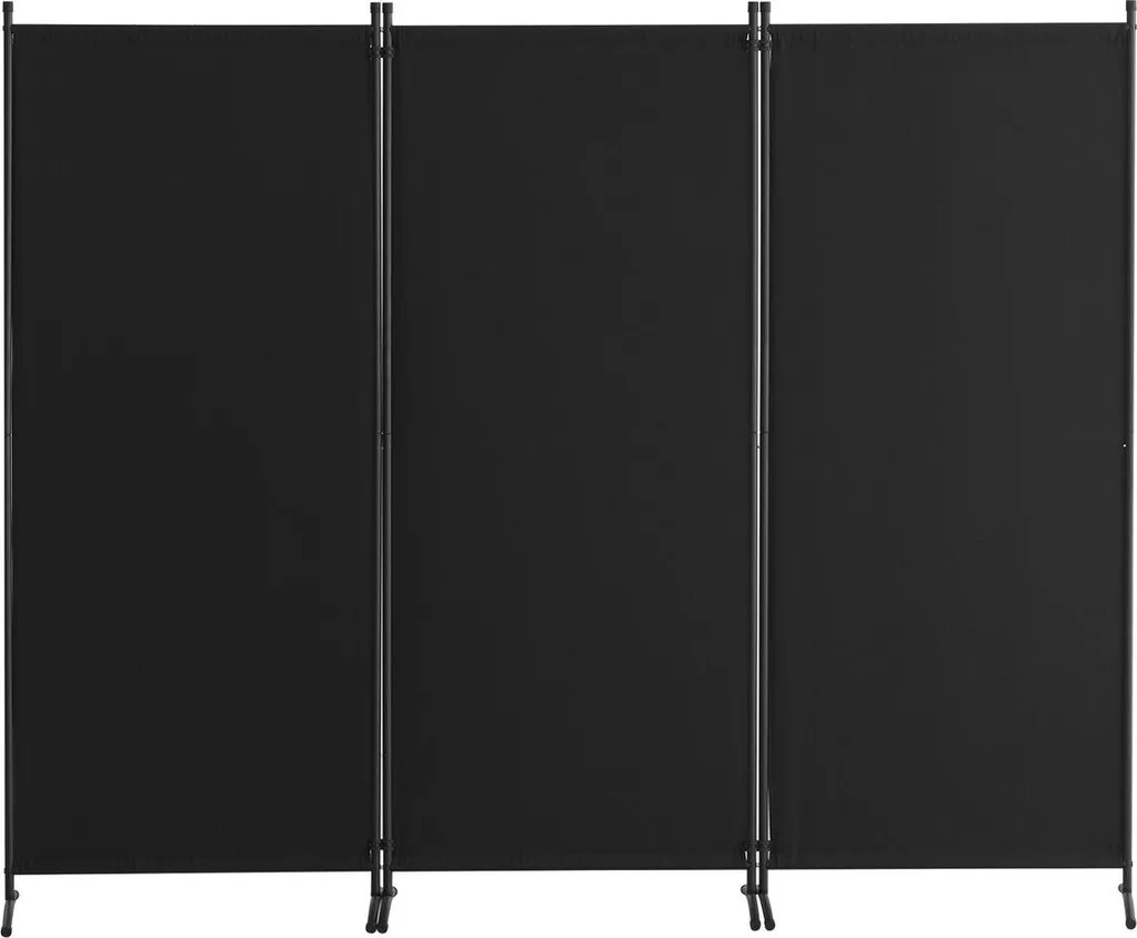 Divisorio di Design Nero 3 Ante: Eleganza e Privacy per il tuo Studio