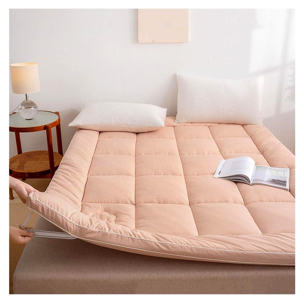 Bodenmatratze - Dicke atmungsaktive Baumwoll-Futon, weich, hautfreundlich, faltbares Design zum Schlafen und Entspannen
