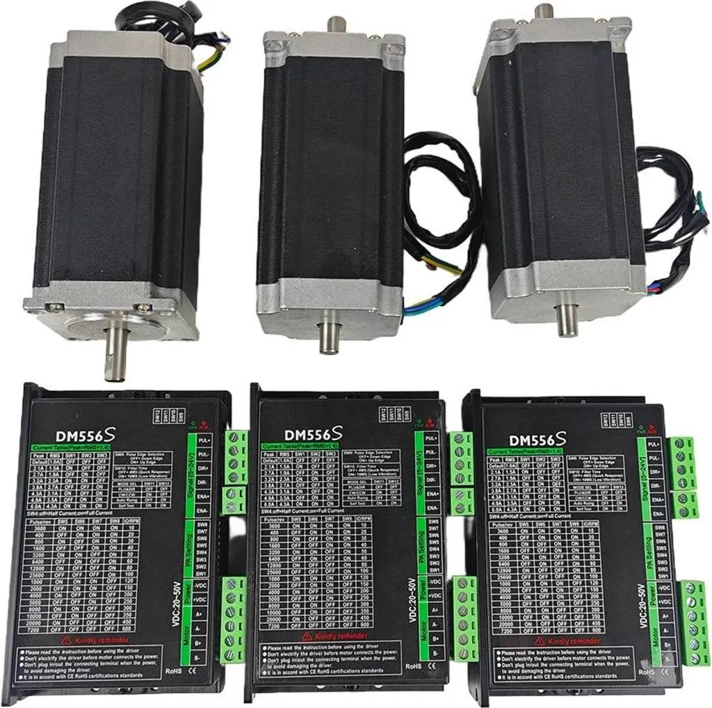 Moteur pas à pas couple puissant hybride et pack de 3 pilotes de contrôle