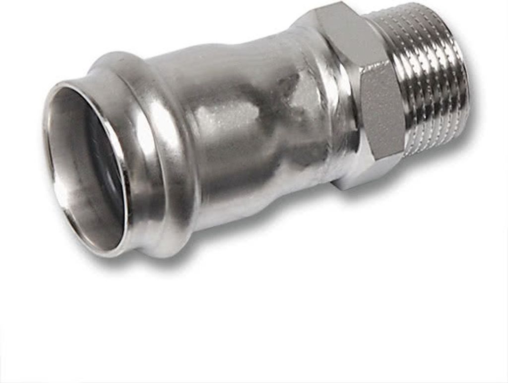 SANHA NiroSan Übergangsnippel : 22x1 Anschluss Dimension: 22x1