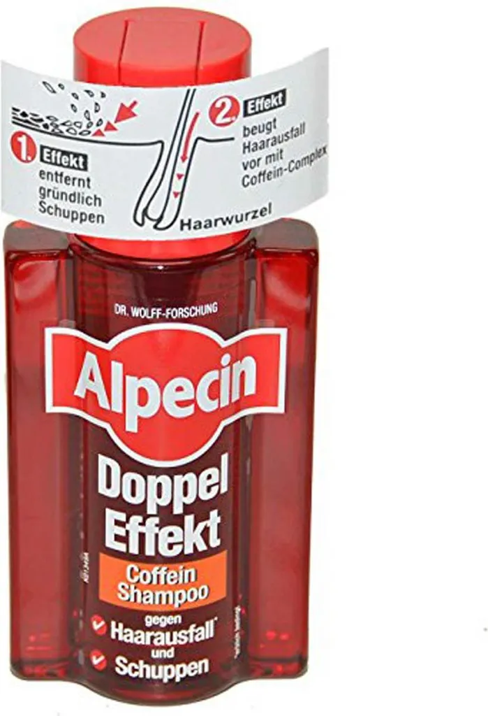 3x Alpecin SHAMPOO DOPPIO EFFETTO ALLA CAFFEINA contro la caduta dei capelli e la forfora - 200ml