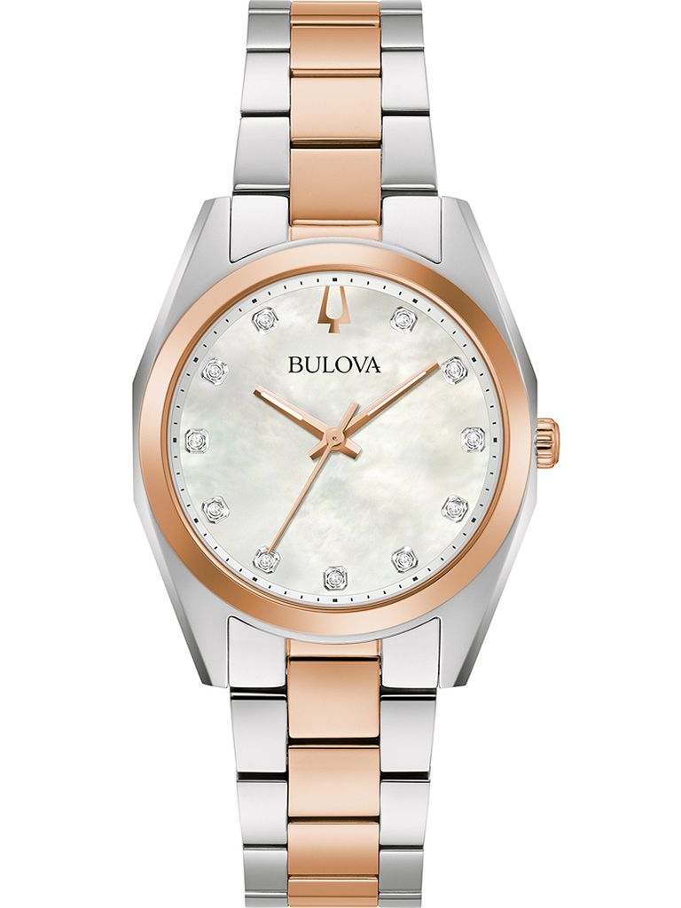 Bulova 98P207 Surveyor Diamant Damenuhr 31mm 3ATM Produktbild 