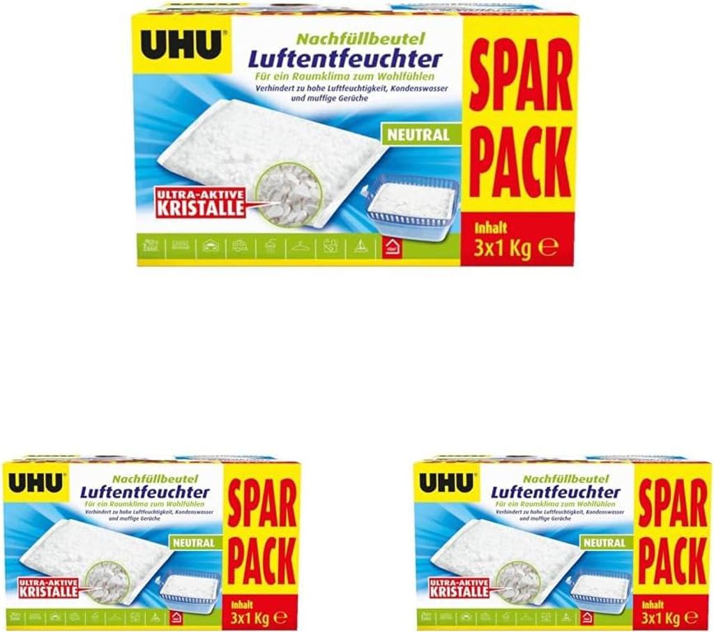 UHU Luftentfeuchter Refill 3x1000g 4026700470406 Produktbild 