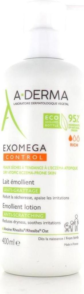 A-Derma Exomega Control Milch rückfettend 400 ml Produktbild 
