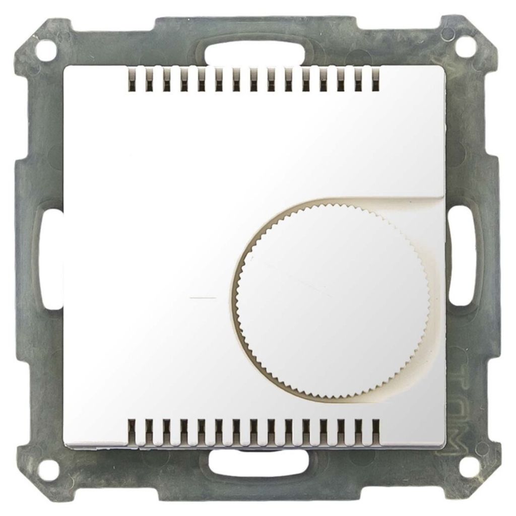 MDT KNX 55x55 mm Raumtemperaturregler mit Einstellrad reinweiß glänzend, 1 Stk.