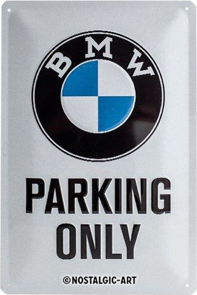 Nostalgic-Art - Blechschild 20 x 30cm - BMW - Parking Only Produktbild 