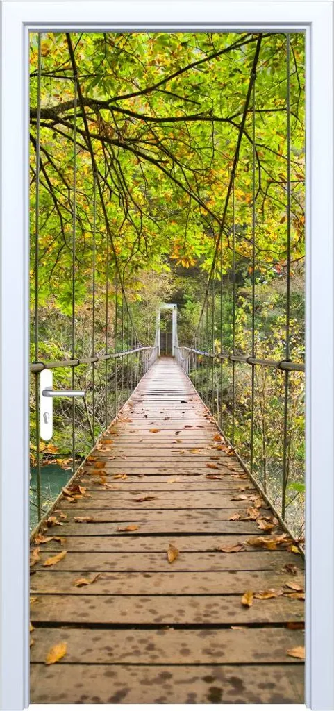 Adesivo Porta Tessuto 546PD Effetto Bosco - Idea Decor Interni 3D