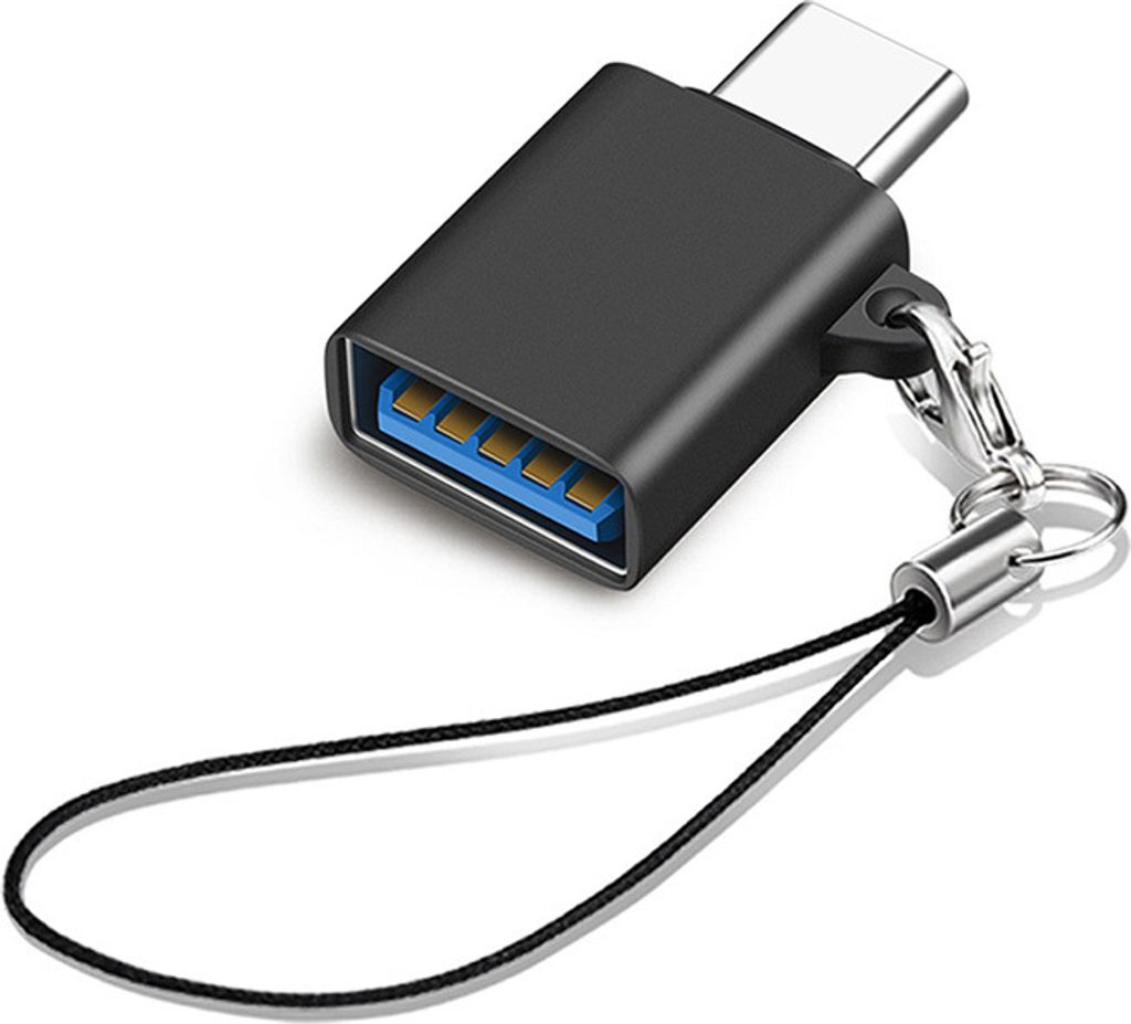 INF OTG-Adapter mit Trageband Schwarz