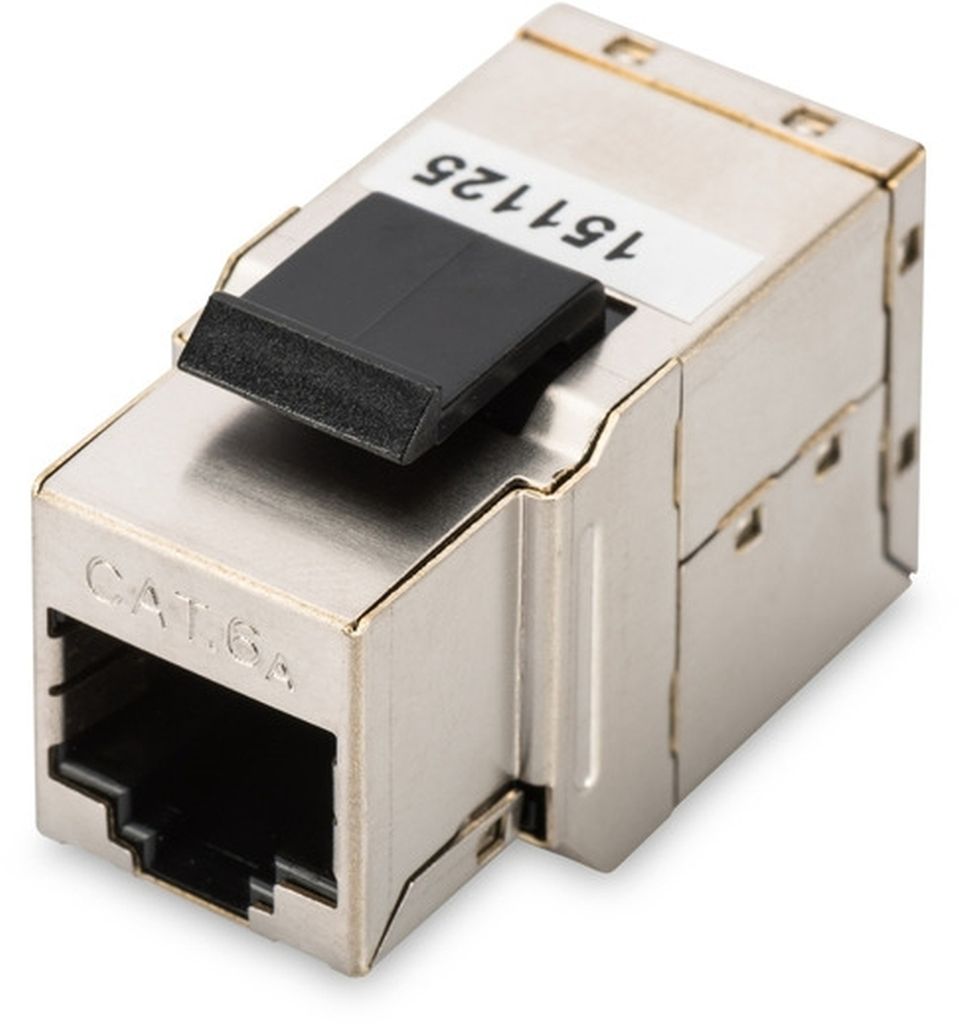 DIGITUS Modular Adapter Kat.6A geschirmt 2 x RJ45 Kupplung