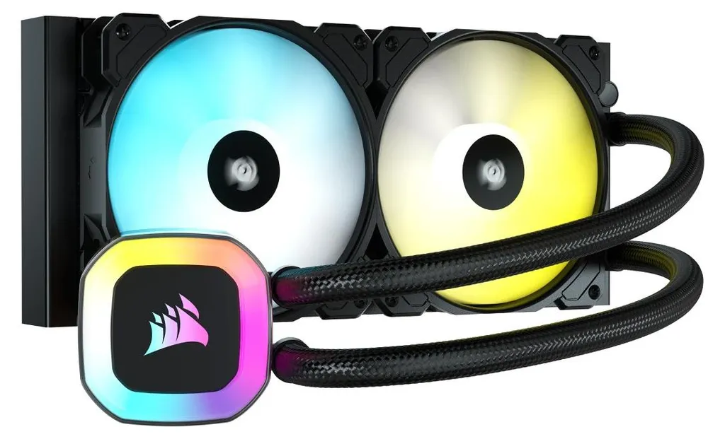Refroidisseur liquide CPU Corsair H100 RGB avec radiateur de 240 mm