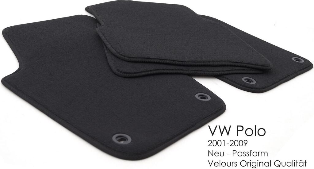 Tappetini adatti per VW Polo 9N 9N3 Tappetini in moquette Immagine del prodotto 
