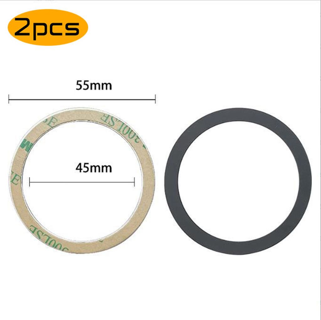 2er-Pack Magsafe Metallring magnetisch Ladegerät induktives Produktbild 