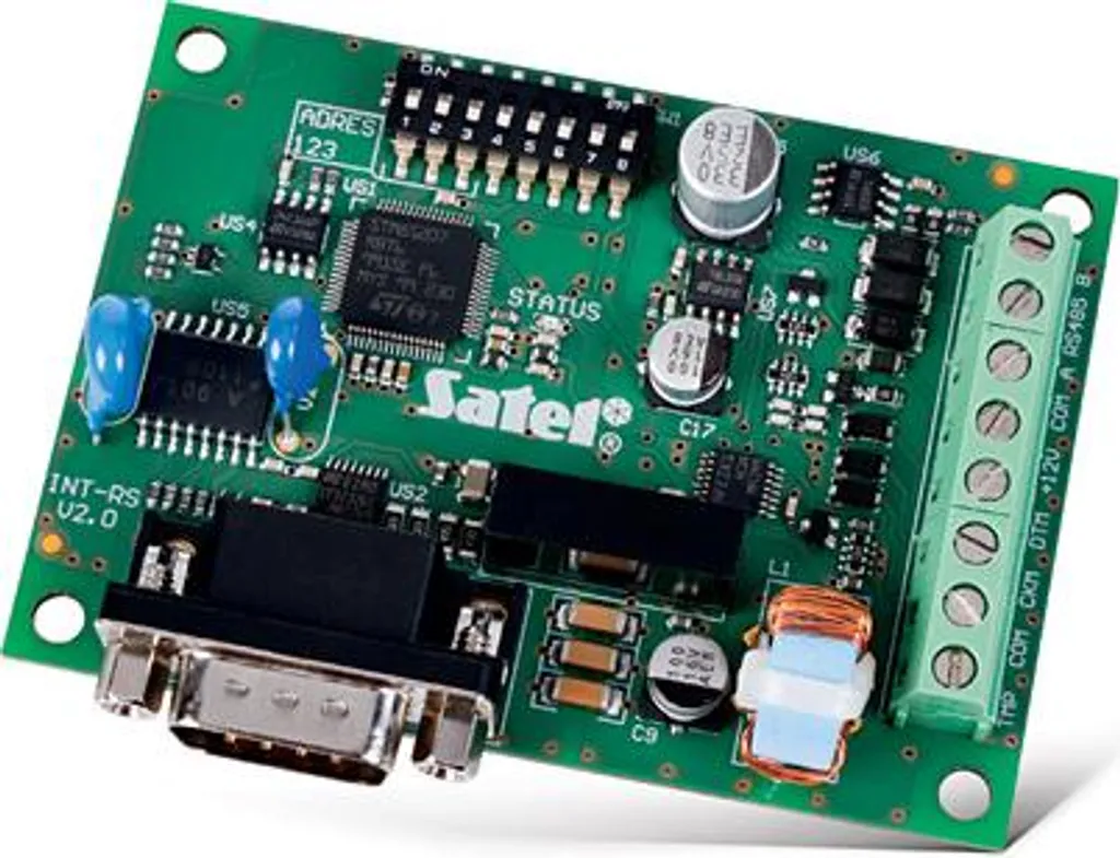 Interface Intégration Satel INT-RS Plus pour Pilotage Domotique RS232
