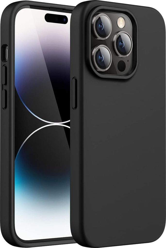 Hülle Schwarz für iPhone 15 PRO MAX - Handyhülle Kratzfest Schutzhülle Ultra Dünn Phonillico