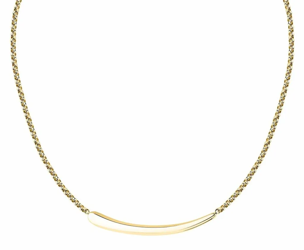 Collier femme acier inoxydable plaqué or SAYP02 - Bijou hypoallergénique