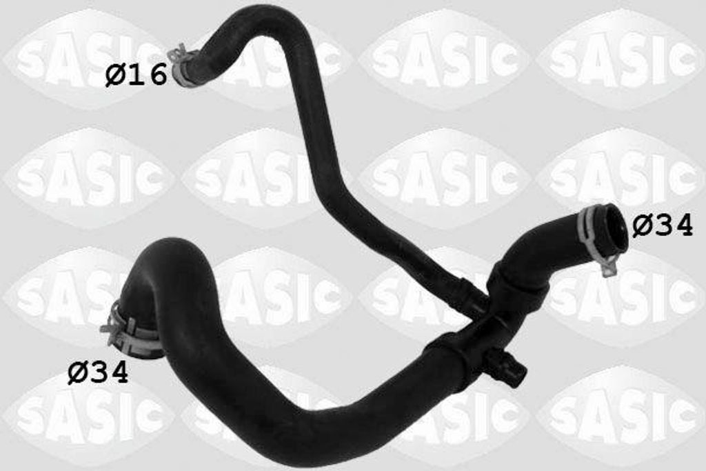 SASIC Kühlerschlauch Wasserschlauch passend für PEUGEOT 301 3400199