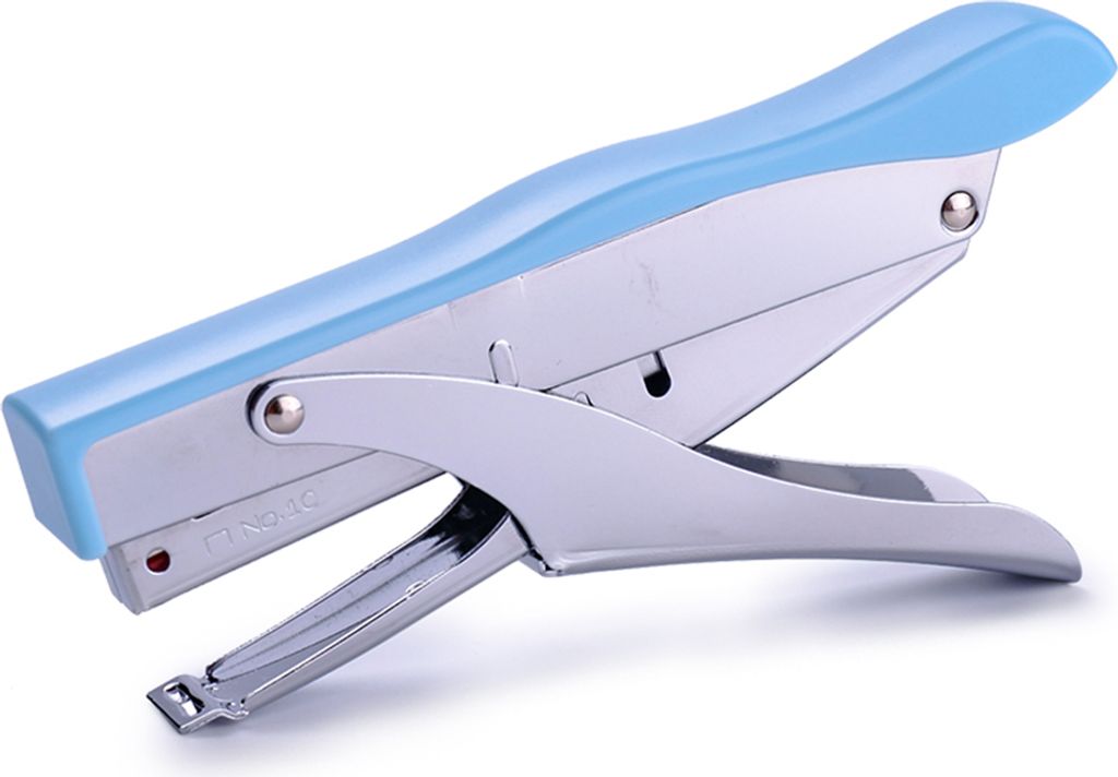 KW-triO Hefter, Handtacker Klammern Tacker Tackerklammern Hefter Nagler Klammergerät ,Heftleistung: 10 Blatt, Blau