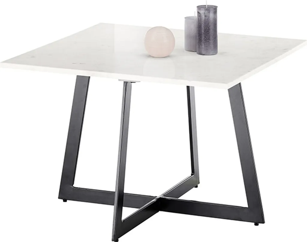 Table basse en marbre blanc véritable et design minéral Miramar - 2