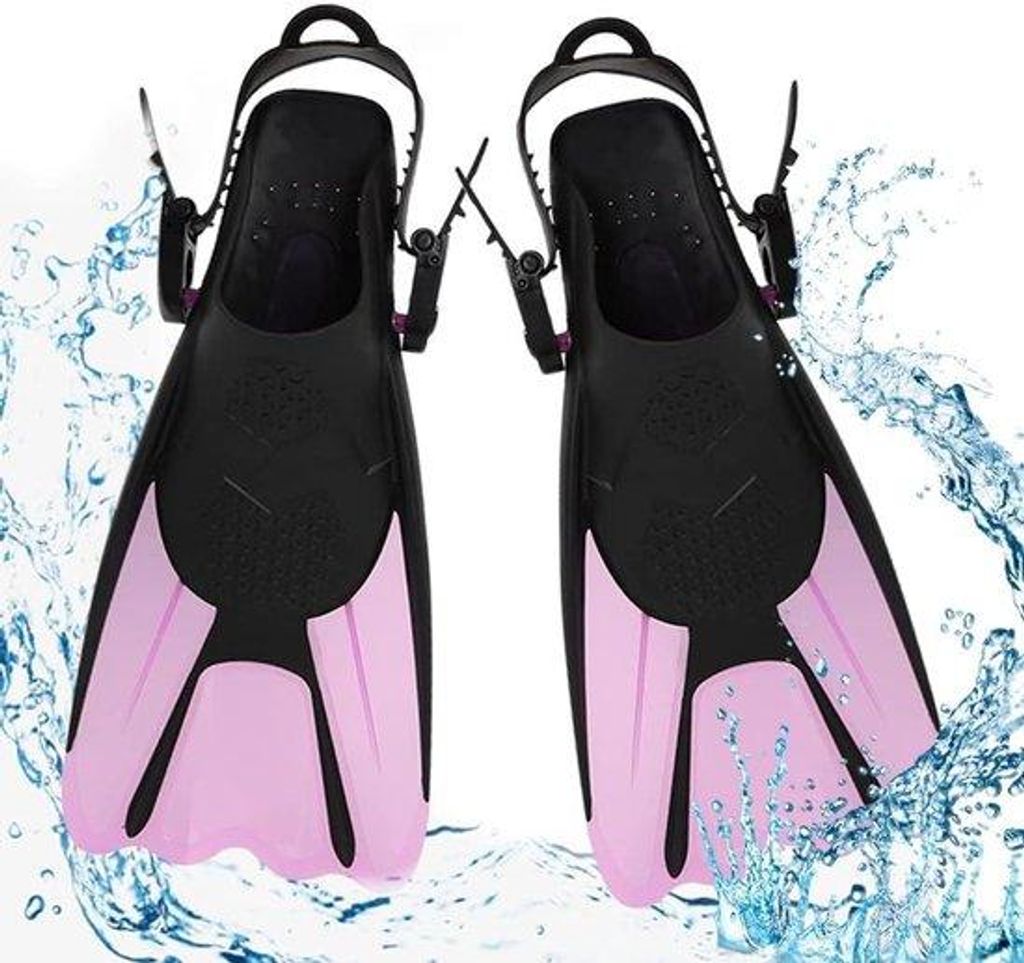 Schwimmflossen rosa für Kinder und Erwachsene - Größe 39-43