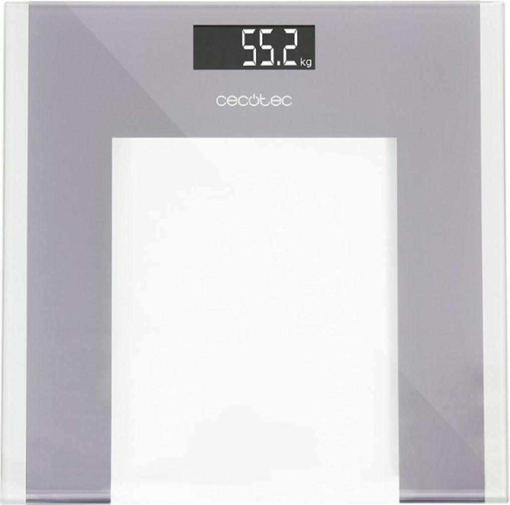 Cecotec Digital Surface Precision Health Bathroom Scale Tempered Glass Platform 30 x 30 cm Inverted LCD Display Maximum Capacity 180 kg Extra Flat ...
