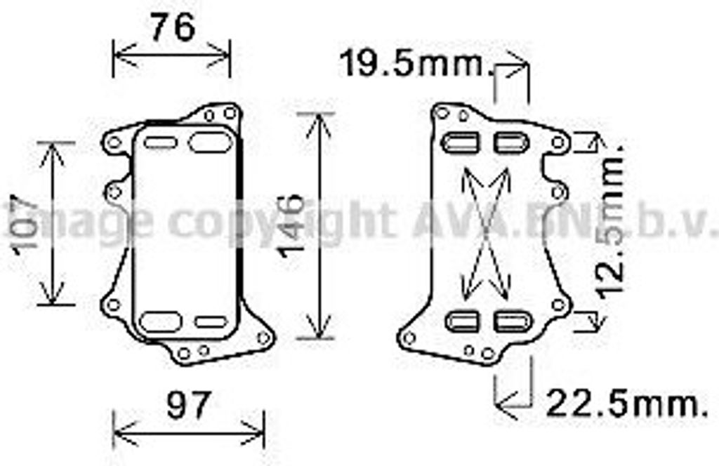 PRASCO Ölkühler Automatikgetriebe BW3553 für BMW 5 Touring Produktbild 