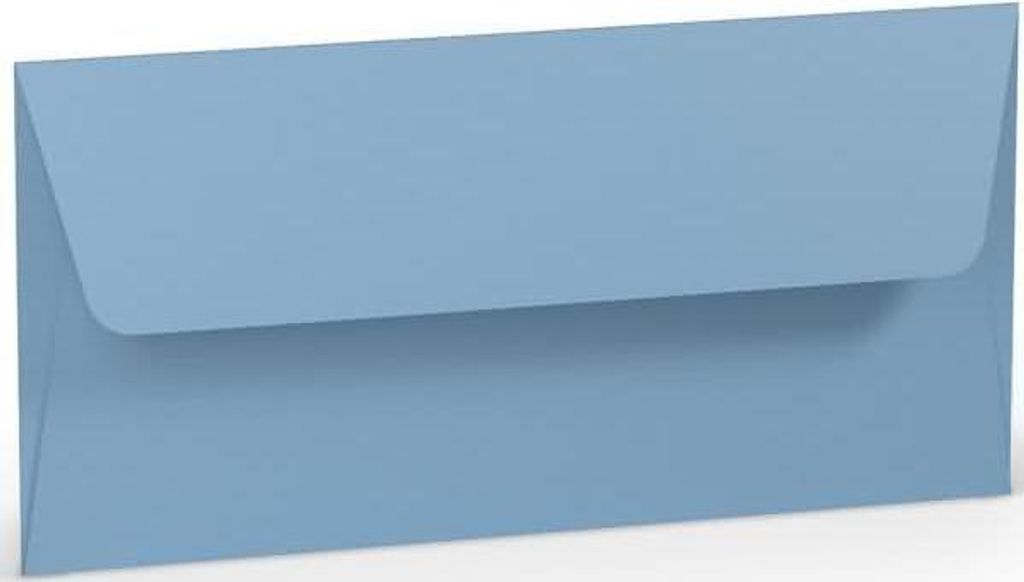 RÖSSLER 16400235 Briefhülle Paperado - DL, 100 g/qm, dunkelblau gerippt, Seidenfutter
