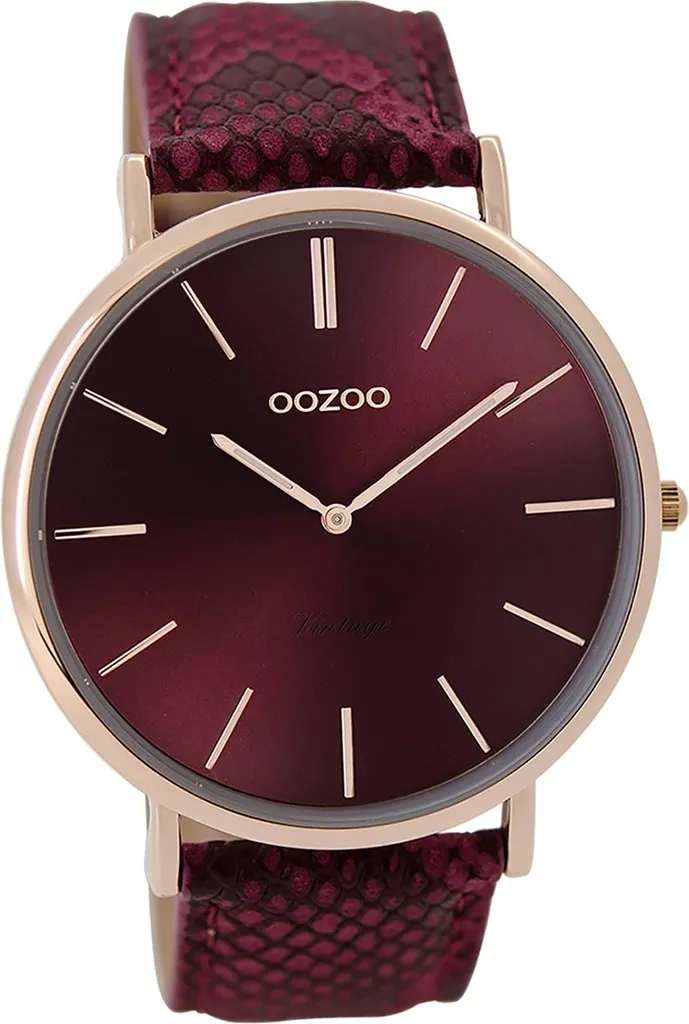 Oozoo Orologio Vintage Donna Pelle Rosso D2UOC9303A | Eleganza Retrò