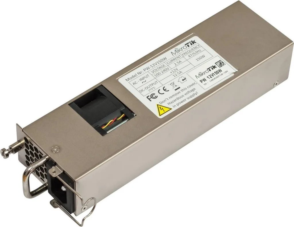 Alimentation 12V 150W MikroTiK 12POW150 avec Protection Surcharge