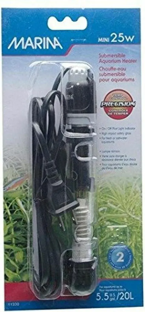 Chauffe-eau Marina 25 W Verseau : Chauffage Précis pour Petit Aquarium