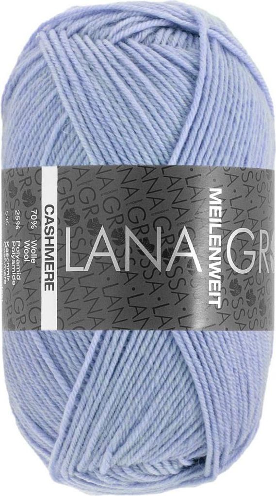 Lana Grossa - Meilenweit 4-fach 50g Cashmere 0062 hellblau Produktbild 