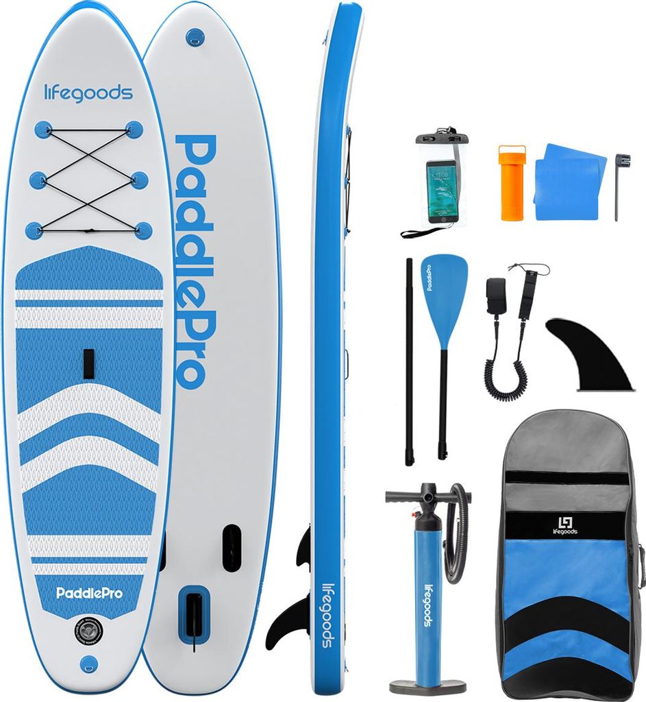 LifeGoods PaddlePro SUP Board, aufblasbares Produktbild 