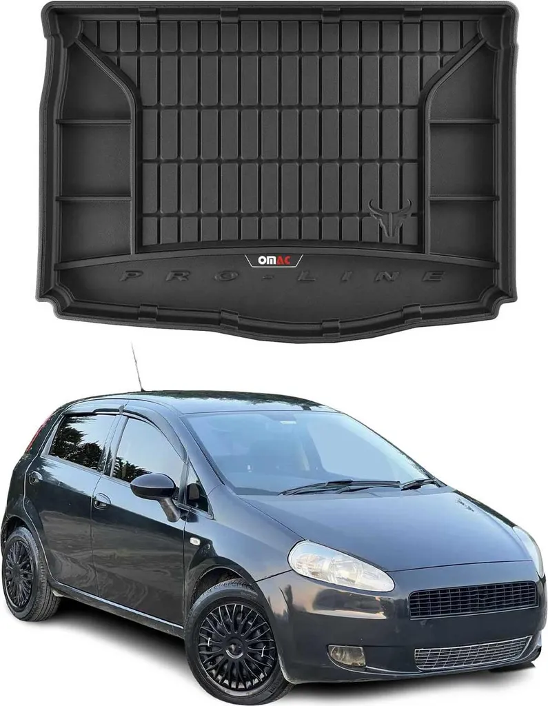 Tappetini Gomma Fiat Grande Punto 2006-2009 5 Porte OMAC TPE Nero