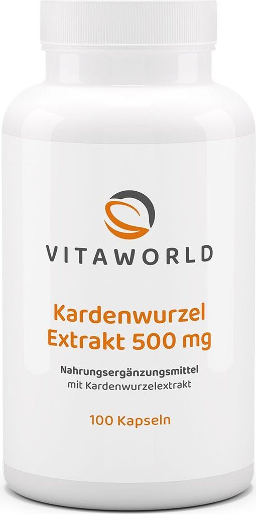 Vitaworld Kardenwurzel 500 mg Kapseln, 100 St. Kapseln Produktbild 