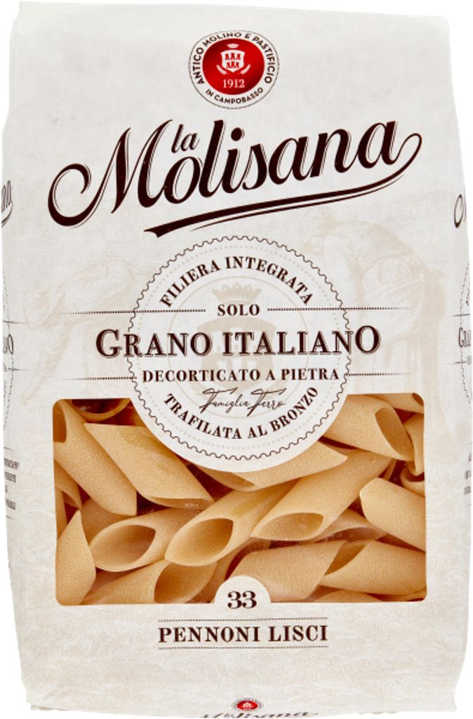 Pâtes Pennoni Lisci n°33, 500 g, marque La Molisana Image du produit 