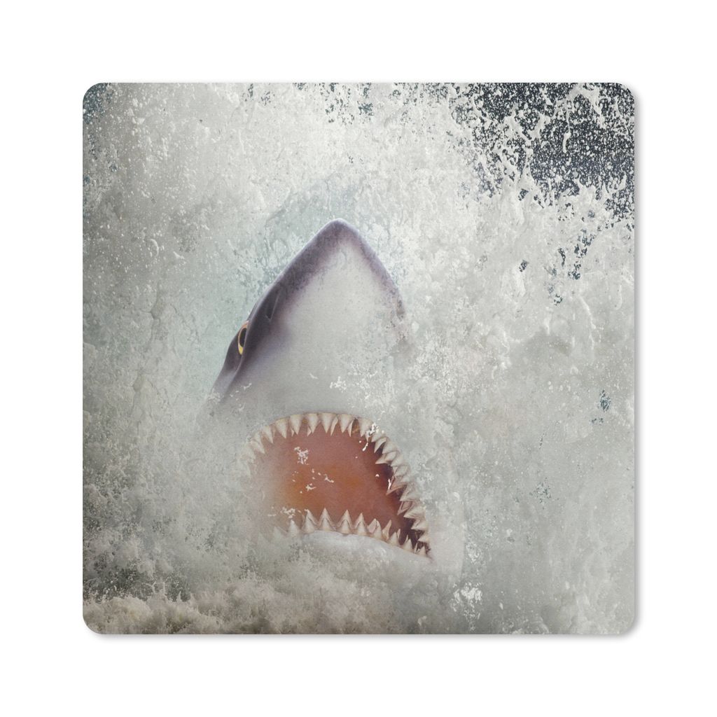 MuchoWow Mauspad Mousepad Hai kommt aus dem Wasser 40x30 cm - Mousepads - Maus Mat - Pad - Mausunterlage - Anti Rutsch