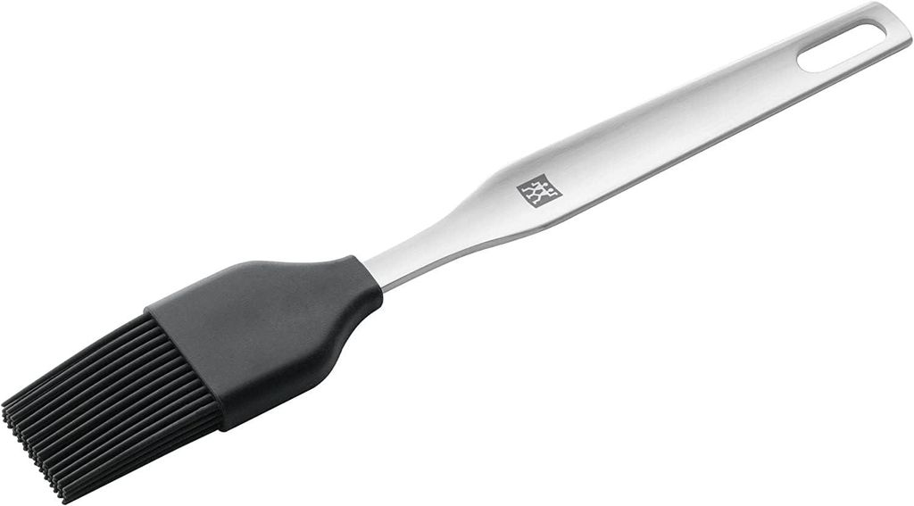 Zwilling 37809-000-0 Backpinsel Edelstahl 18/10 Küchenpinsel Teigpinsel Pastry Brush Silbern Schwarz Küchenhelfer Kochpinsel Bratenpinsel Grillpi...