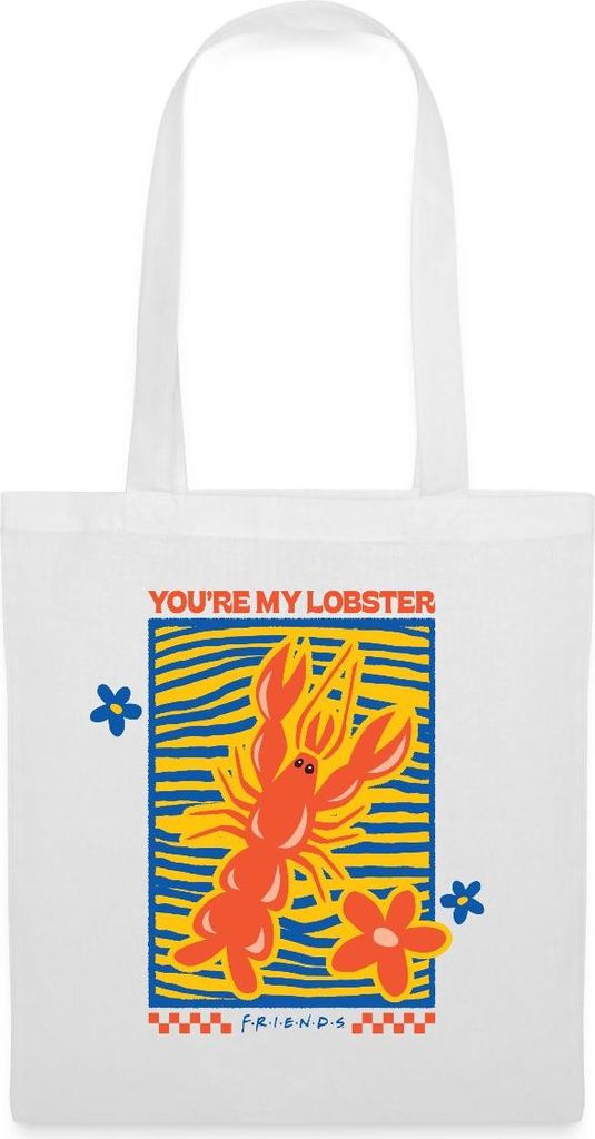 Spreadshirt Friends You Are My Lobster Design Stoffbeutel, One size, Weiß