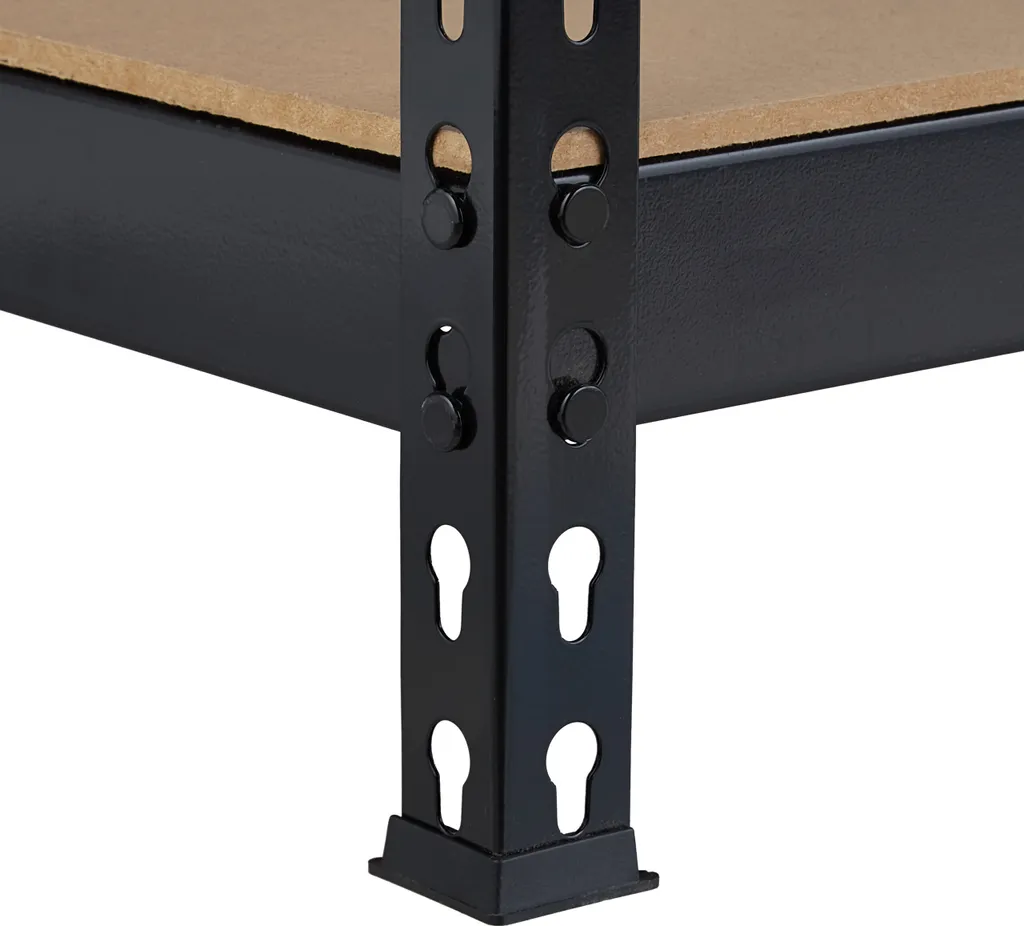 Table de Travail Atelier Relaxdays Noir avec Plan de Travail Largeur 120cm - 7