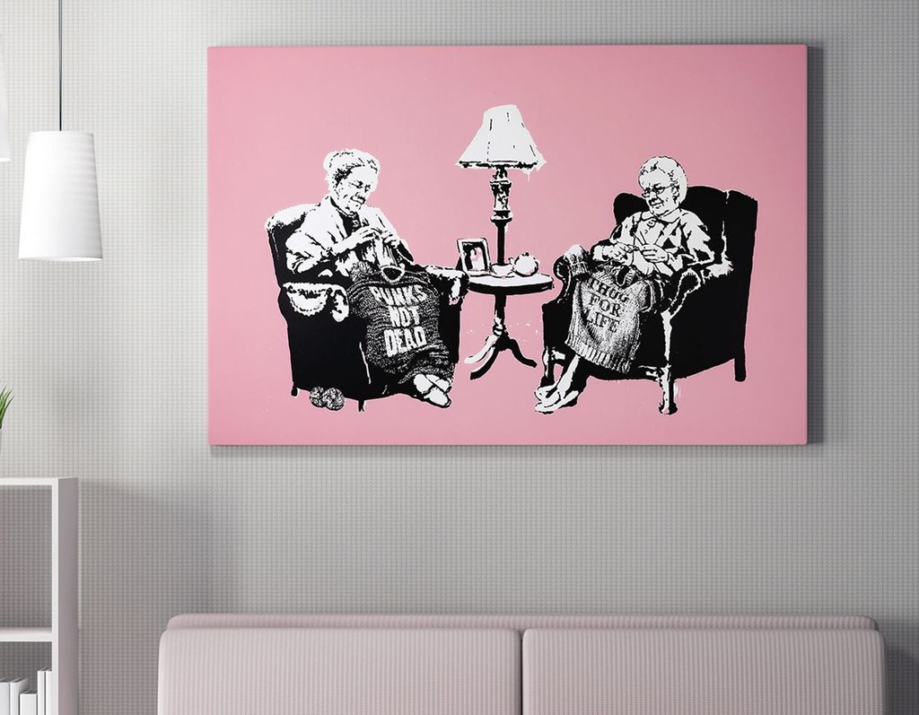 Wallity, WY141- BRS1257, Bunt, Leinwandbilder, 50 x 70 cm, 50% Baumwolle / 50% Polyester