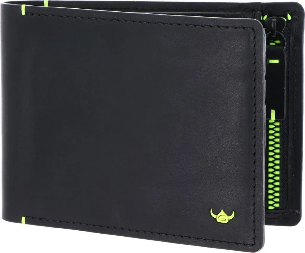 Protégez vos Cartes avec le Portefeuille RFID Cuir Noir Golden Head 1139 RV