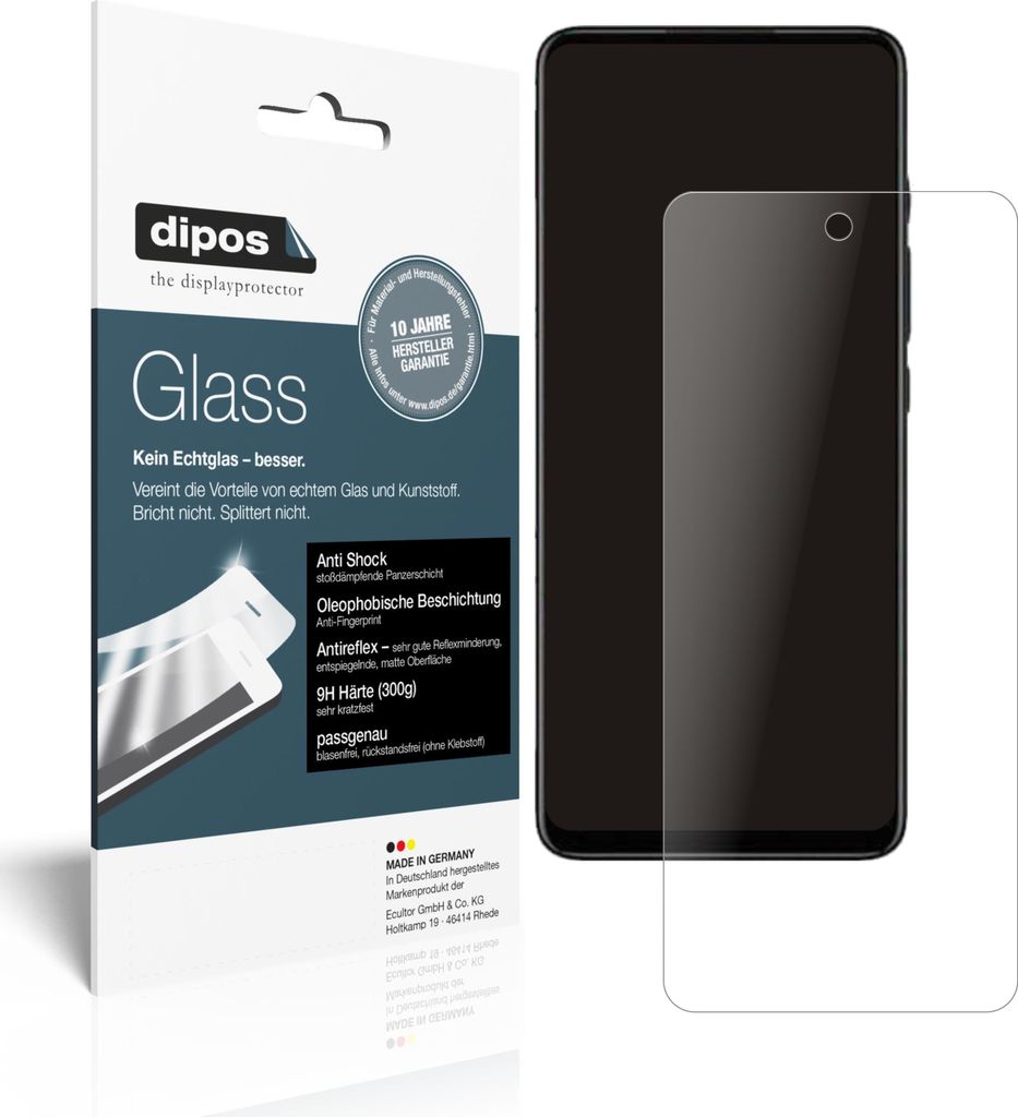 2x Schutzfolie für Motorola E30 matt - Anti-Shock 9H Folie dipos Glass Kunststoffglas