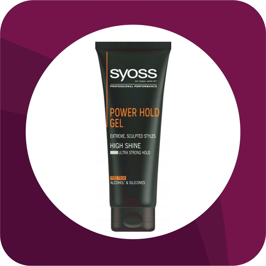 SYOSS MEN POWER HOLD - starkes Gel für lockiges Haar Produktbild 