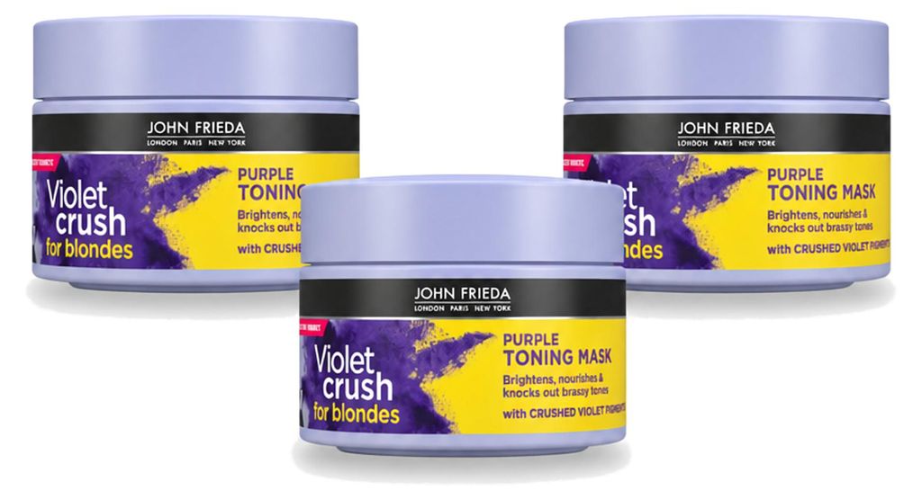 3 x John Frieda Violet Crush paars getinte haarmasker - 250 Productafbeelding 