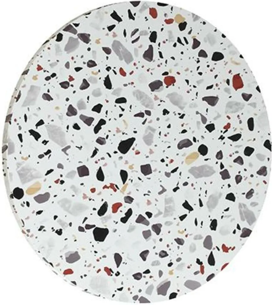 Lampe murale LED circulaire 1200LM effet Terrazzo et Bois MDF 30cm