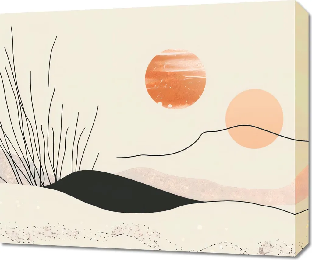 Image 60 x 50 cm Collines vallonnées - Tableau Déco Nature Paysage