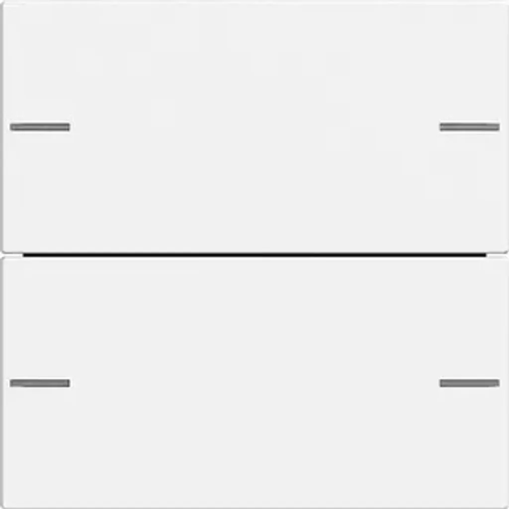 Module de Commande KNX 2 Boutons Blanc Pur pour Éclairage et Volets