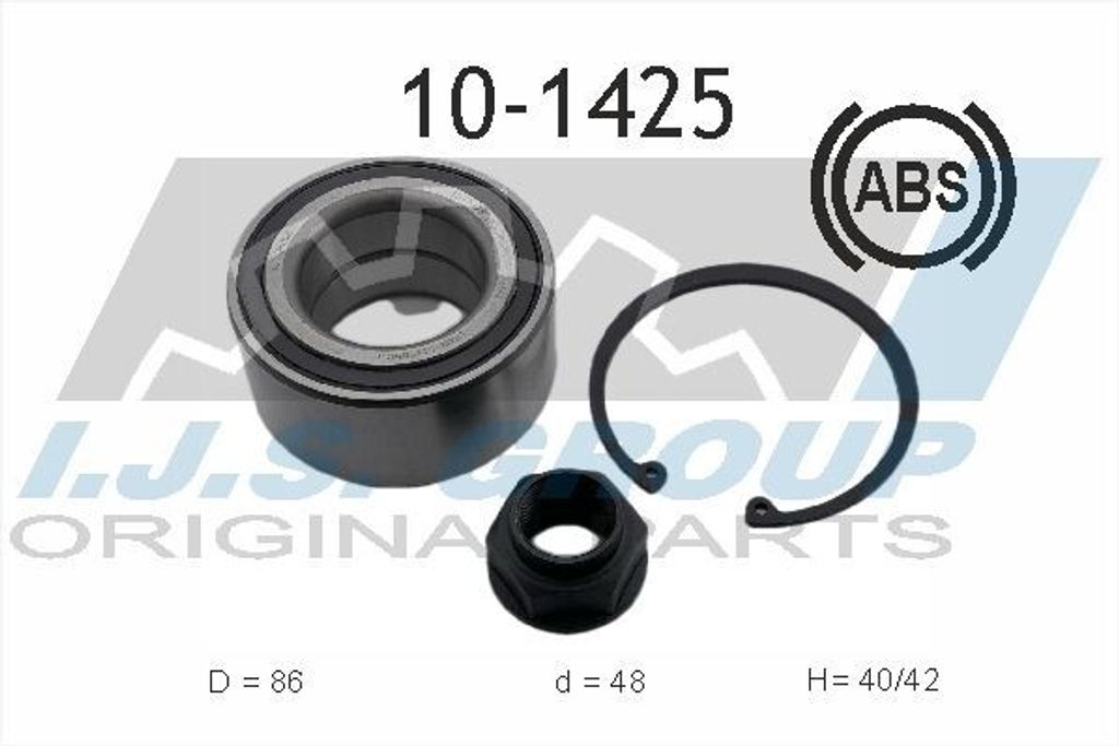 IJS GROUP Radlagersatz Links Rechts Vorne für HONDA CIVIC VIII Hatchback (FN, FK) 86mm 10-1425