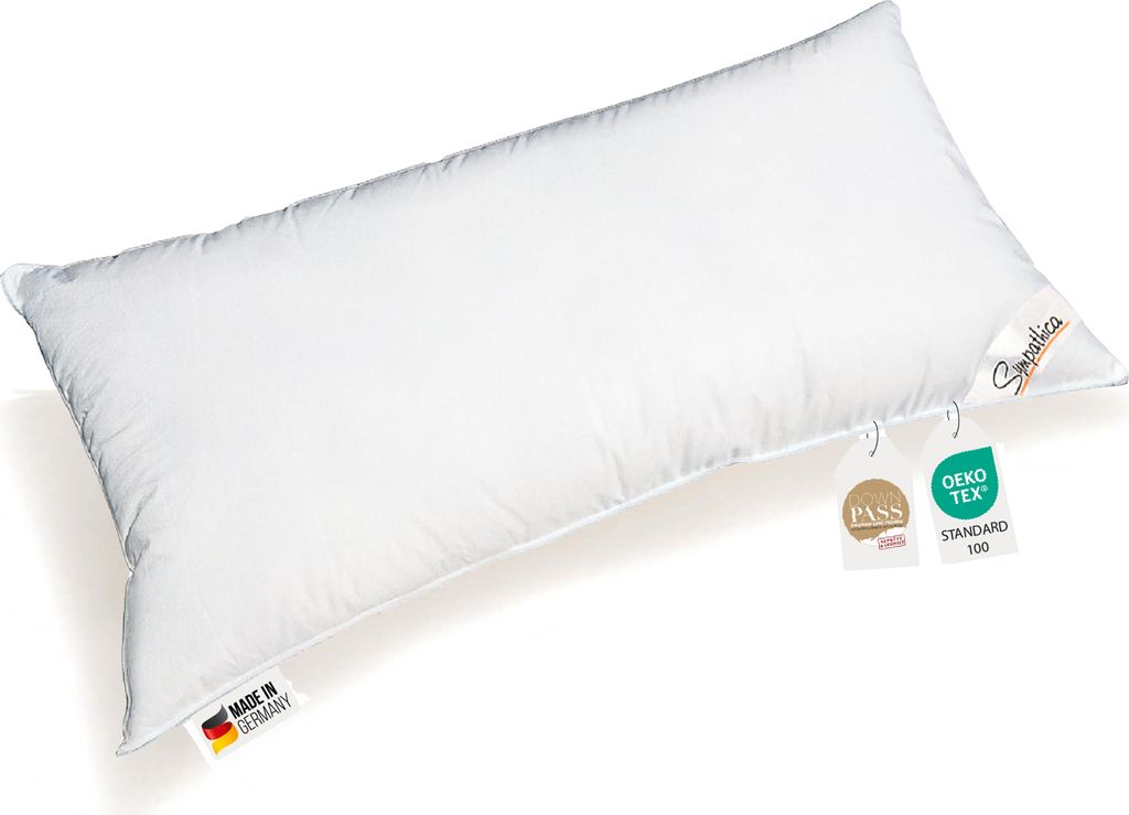Kopfkissen 660g neue 30% Daunen 70% Federn medium Daunenpass 40x80